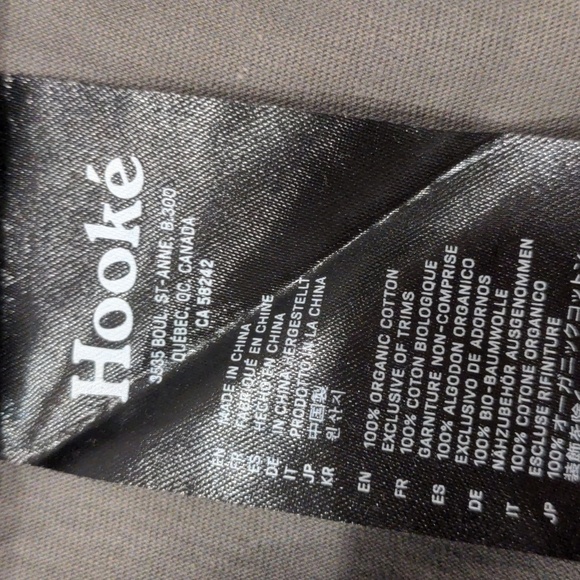 Hooke 100% Organic Cotton Dusty Olive Grizzly Bear Graphic Short Sleeve Tee XL - Picture 5 of 6